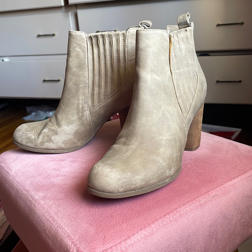 Madden girl tan booties